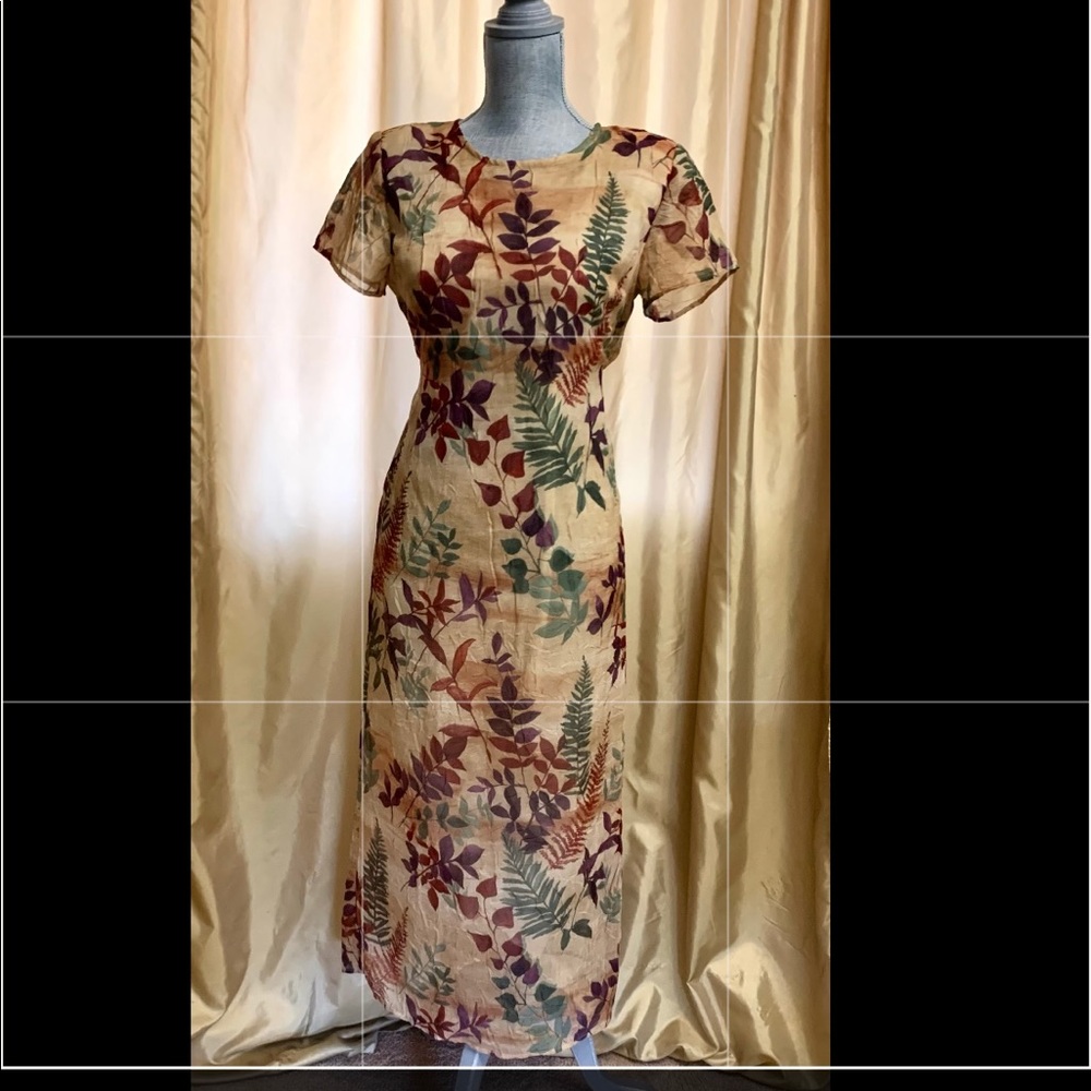 Leaf Pattern Dress - image 1